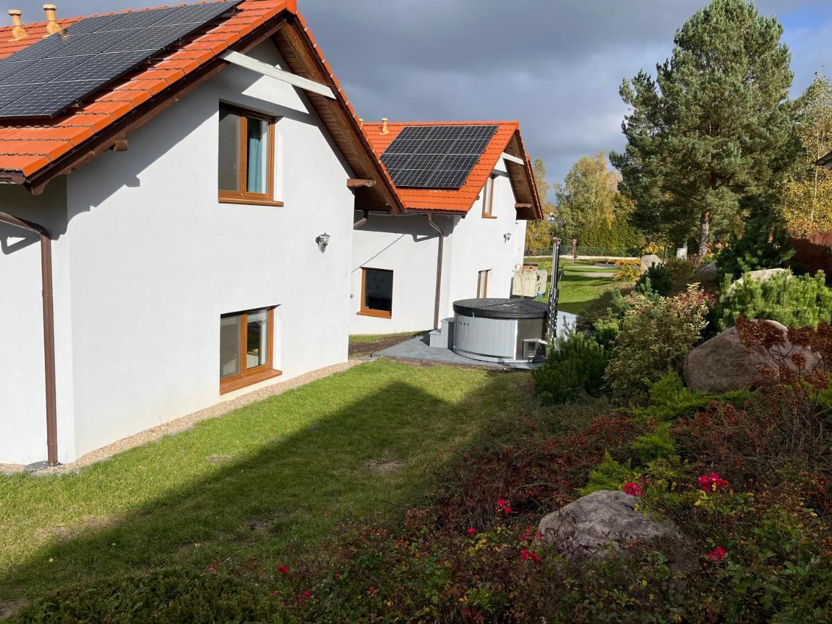 Malinowe Wzgorze Domki 90 M2 Z Sauna I Balia Krzeszna ภายนอก รูปภาพ