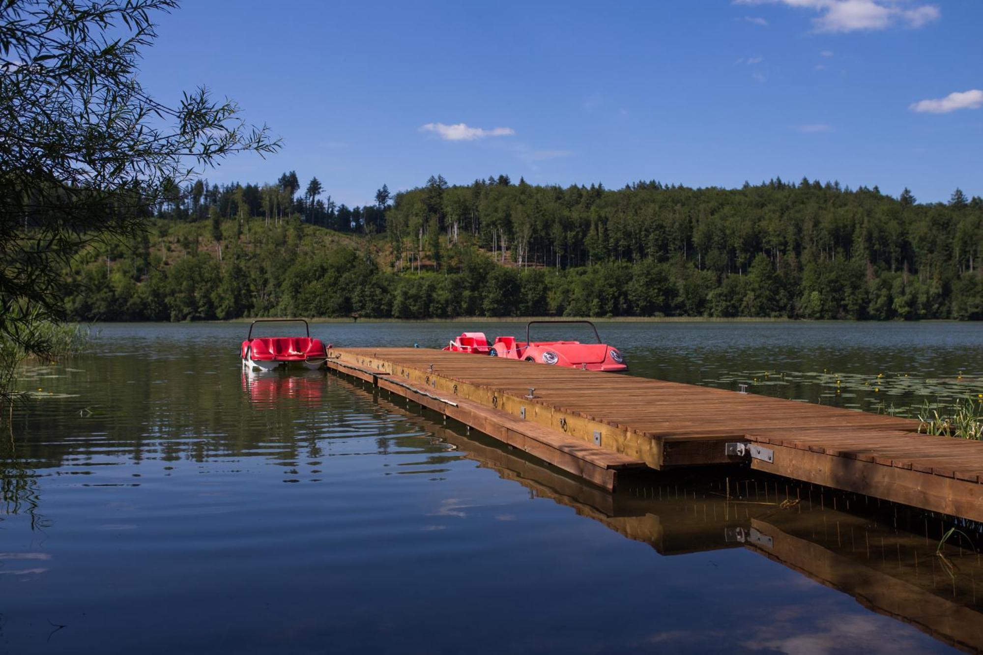 Malinowe Wzgorze Domki 90 M2 Z Sauna I Balia Krzeszna ภายนอก รูปภาพ