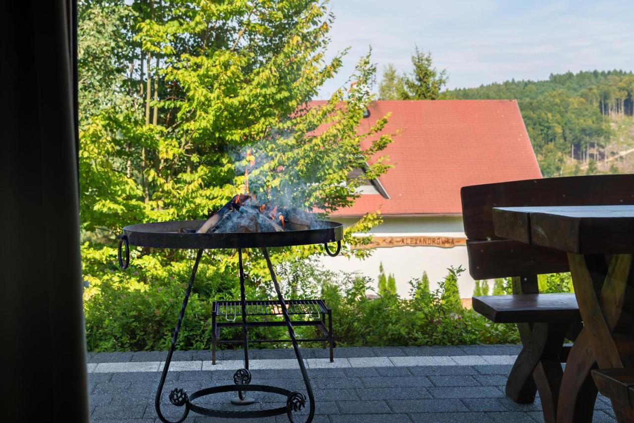 Malinowe Wzgorze Domki 90 M2 Z Sauna I Balia Krzeszna ภายนอก รูปภาพ
