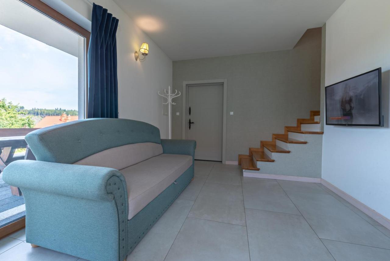 Malinowe Wzgorze Domki 90 M2 Z Sauna I Balia Krzeszna ภายนอก รูปภาพ